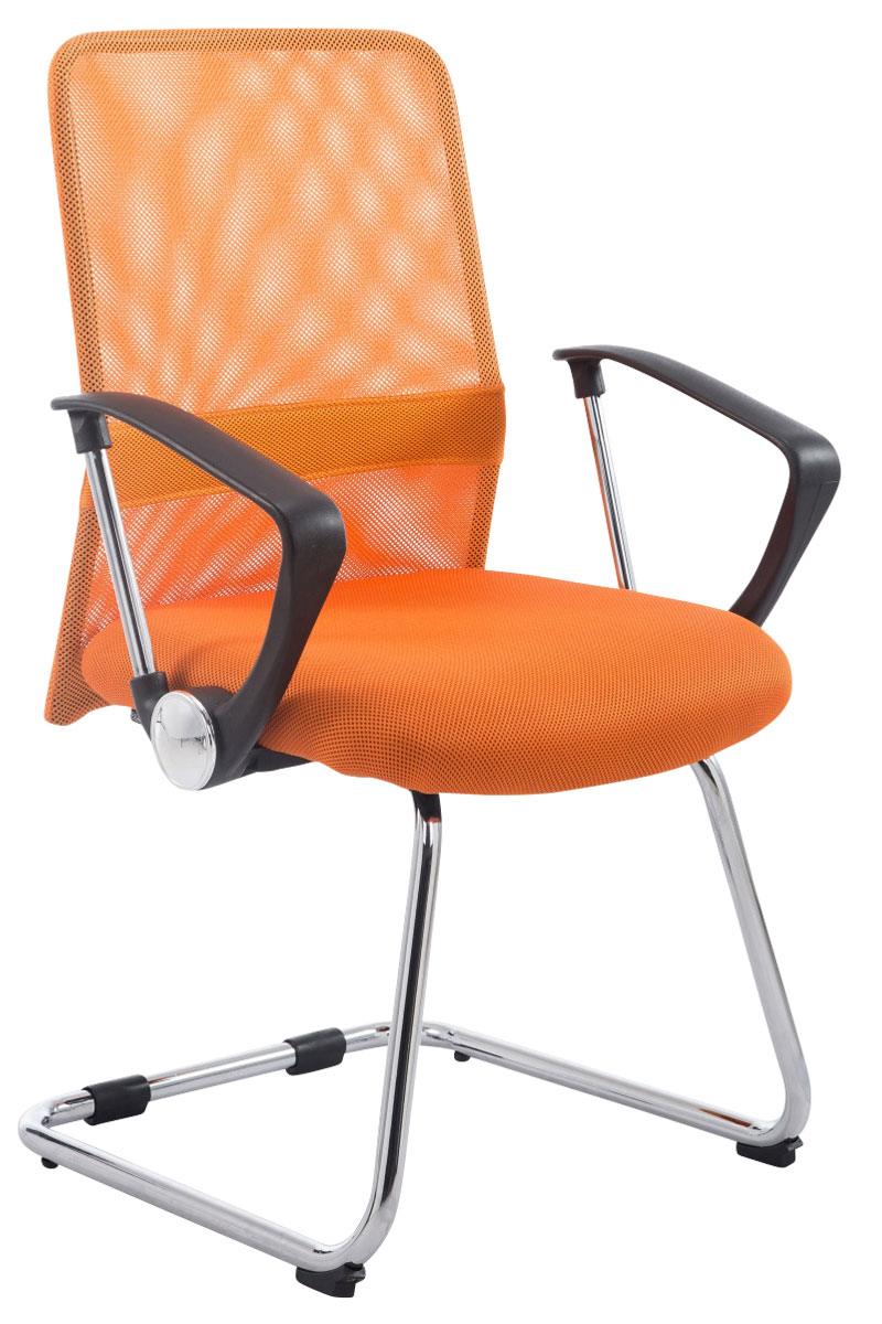 Sedia cantilever Pitt in tessuto arancione