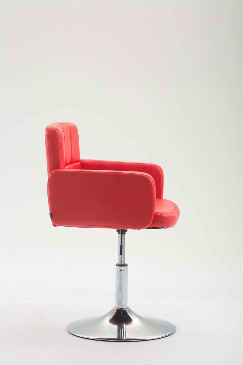 Sedia design lounge Los Angeles in similpelle rosso