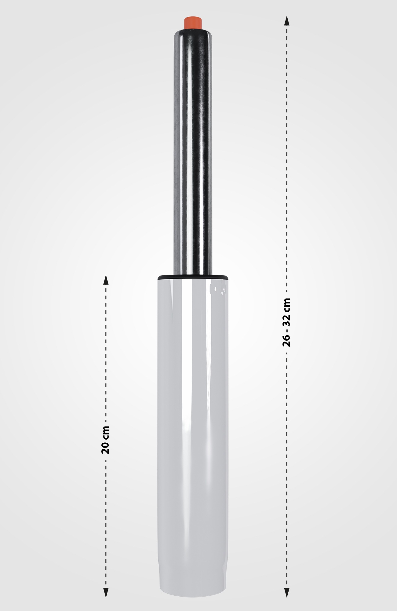 Molla a gas a pressione per sedie da ufficio bianco Ø 5cm, Länge 260-320mm