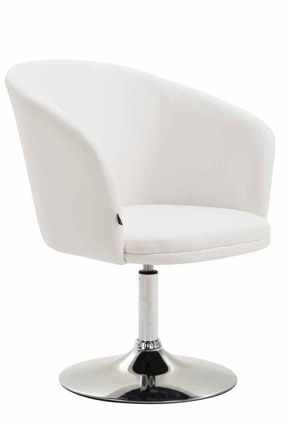 Poltroncina Lounge Arcade Girevole in Similpelle bianco